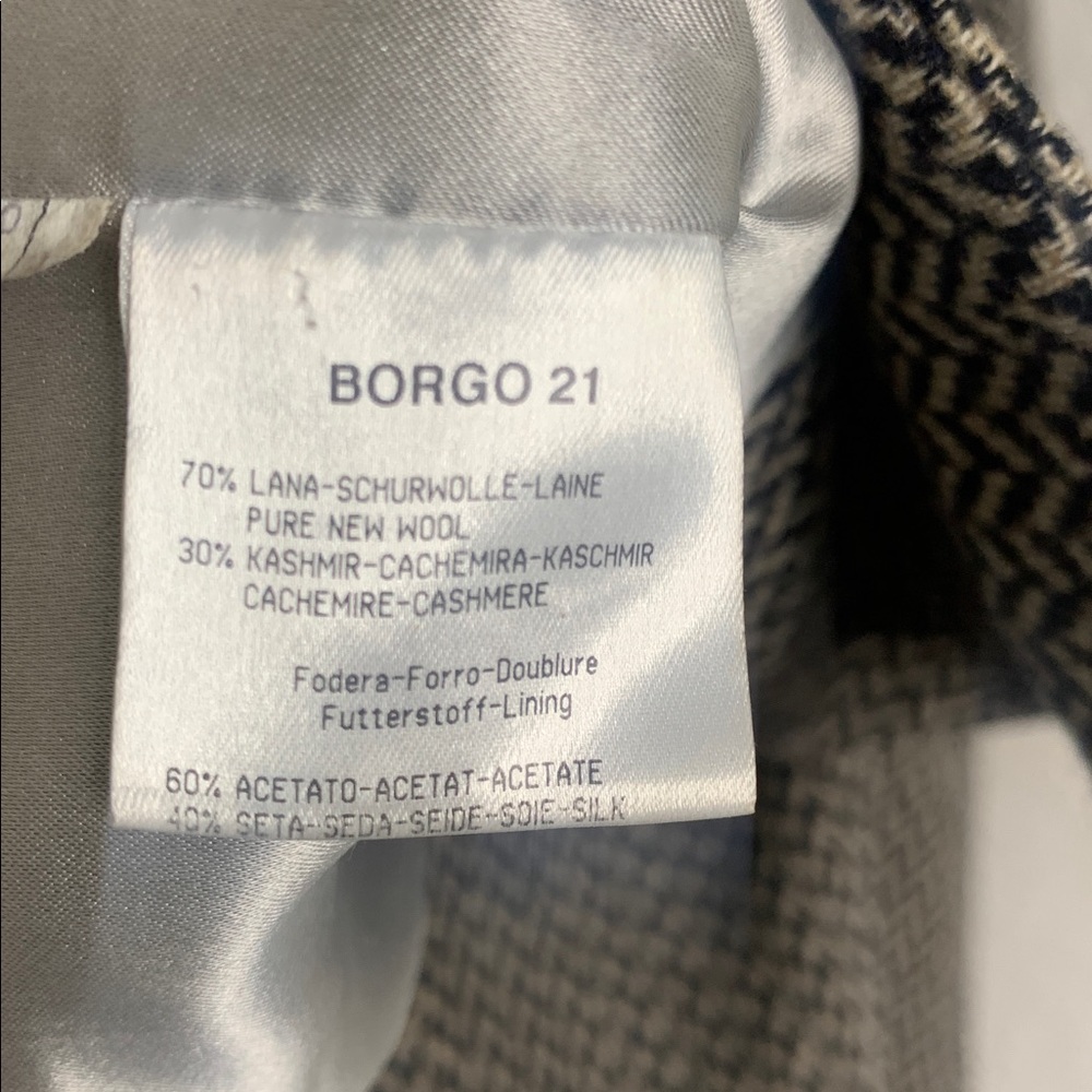 Giorgio Armani herringbone wool/cashmere blend designer designer blazer - Picture 5 of 8
